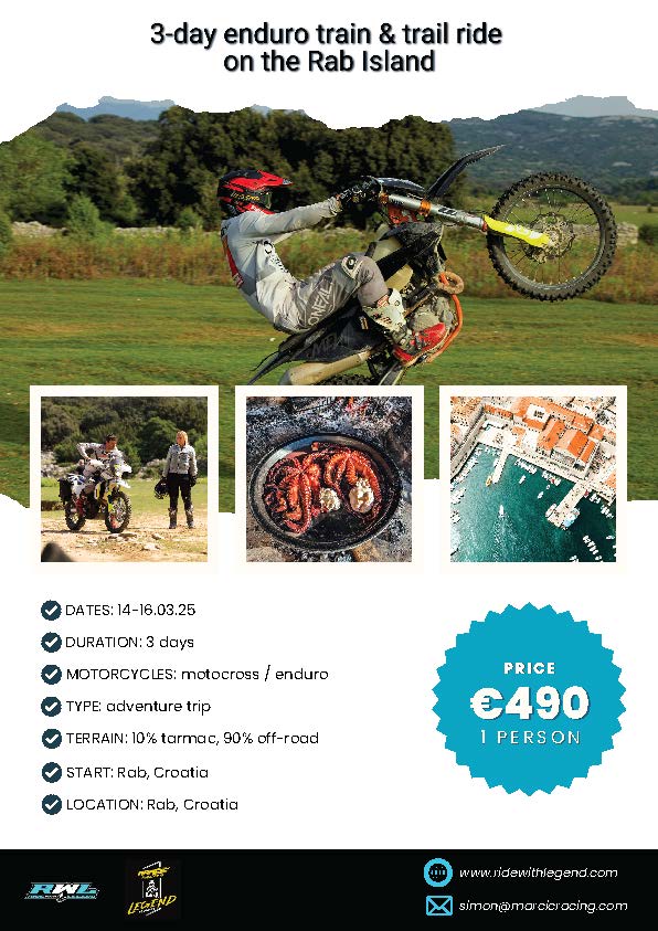 3-day Enduro Train & Trail Ride Rab Island